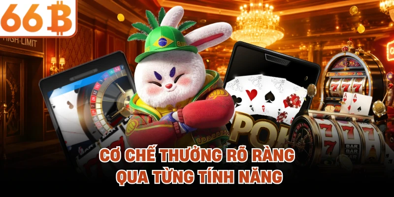 Cơ chế thưởng rõ ràng qua từng tính năng