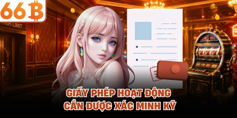 Giấy phép hoạt động cần được xác minh kỹ