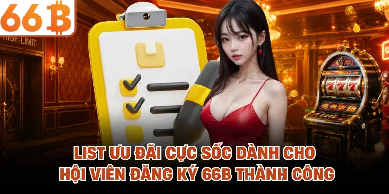 Đăng Ký 66B - Mở Khóa Đỉnh Cao Giải Trí Sân Chơi Thượng Lưu List ưu đãi cực sốc dành cho hội viên đăng ký 66B thành công